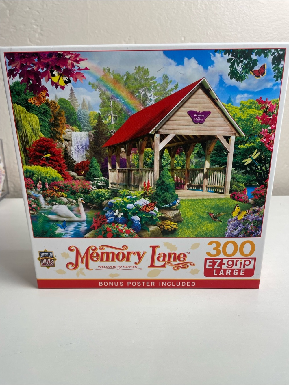 Memory Lane 300-Piece Puzzle - Colorful Garden Gazebo